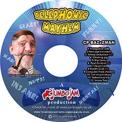 cd design flatterned1 - 'Telephonic Mayhem' - the next level in prank calls! - listen now to "Pest Control!"